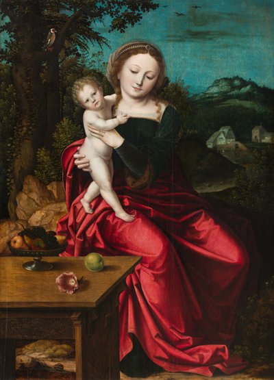 Madonna mit Kind, ca. 1515 von Master of the Parrot